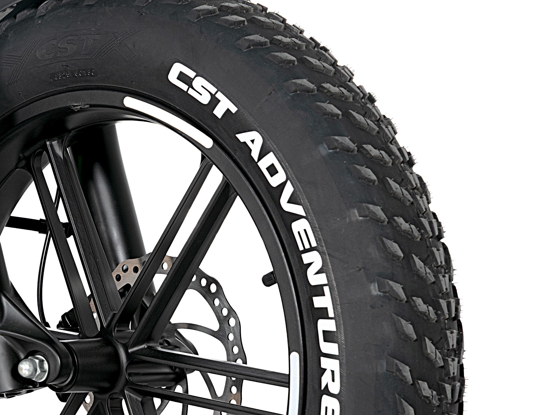 EVVOLT Åsen CST Adventure 20x4.0 fatdekk nærbilde med magnesiumfelg