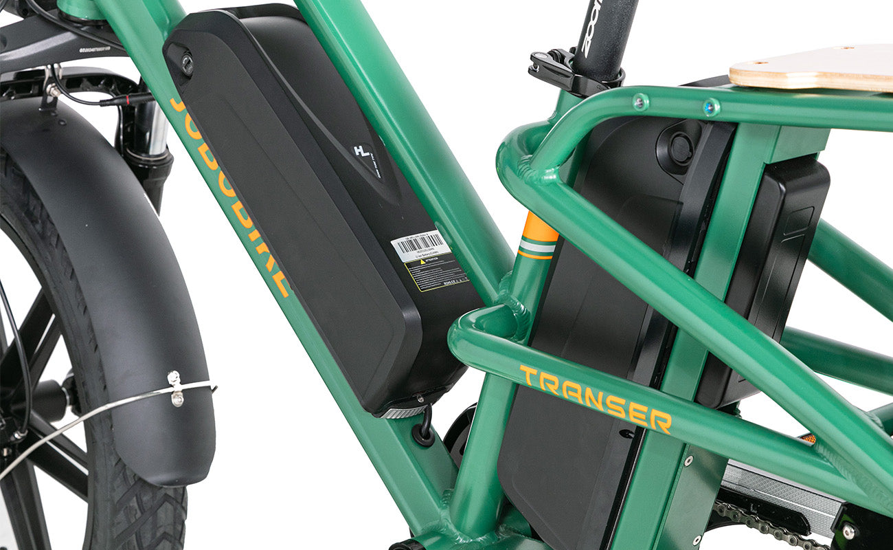 Evvolt Dal batteri og rammedetalj, nærbilde