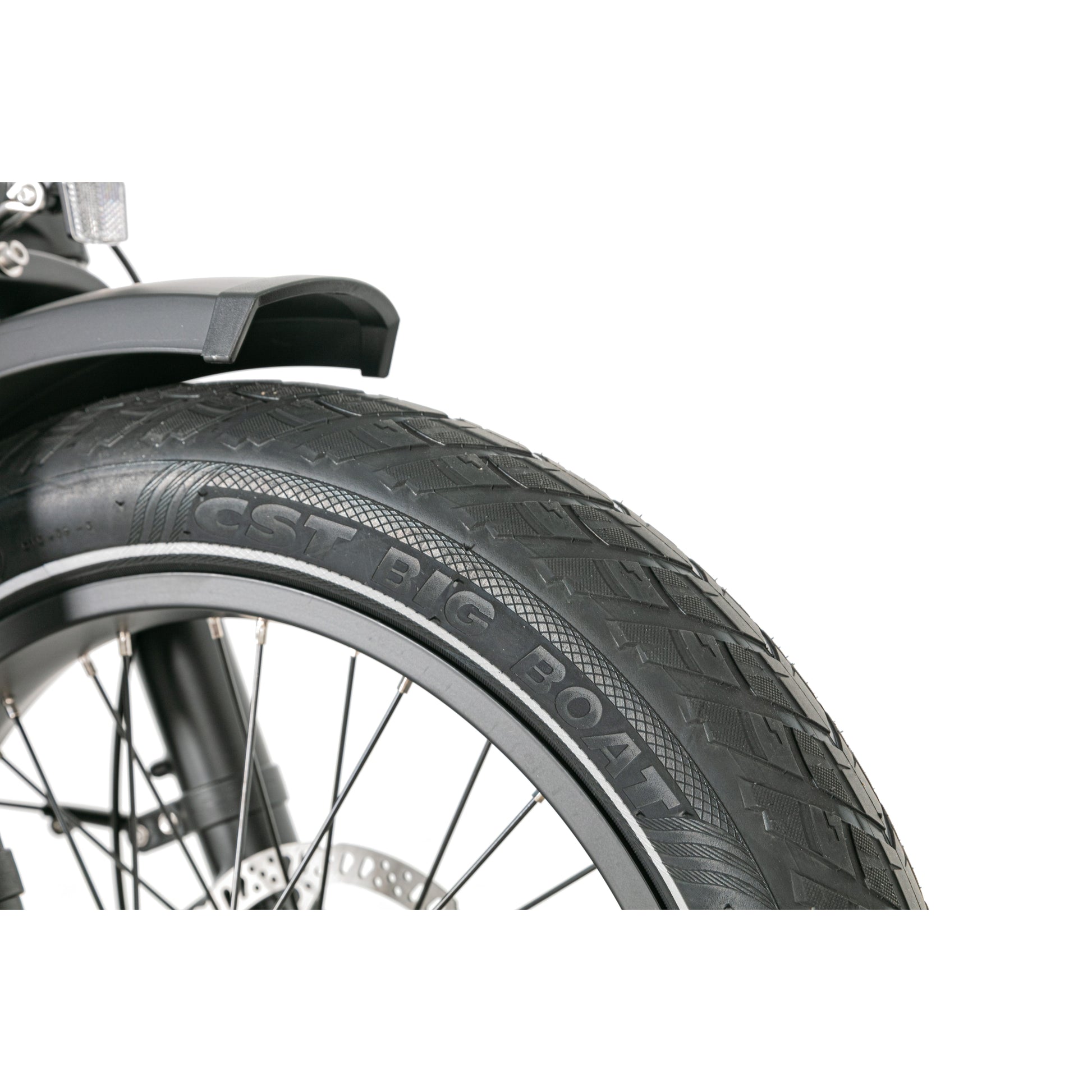 Evvolt Kyst stålblå – CST Big Boat fatbike dekk detalj