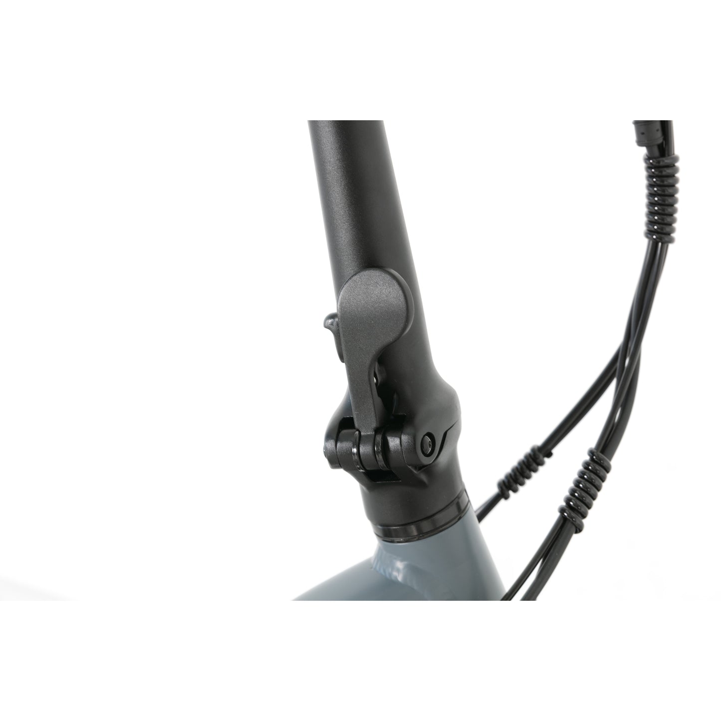 Evvolt Kyst stålblå – styre med sammenleggbar lås detalj