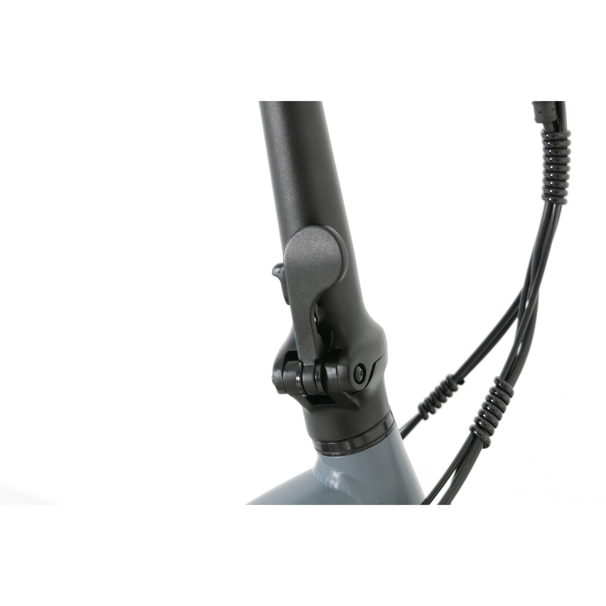 Evvolt Kyst stålblå – styre med sammenleggbar lås detalj