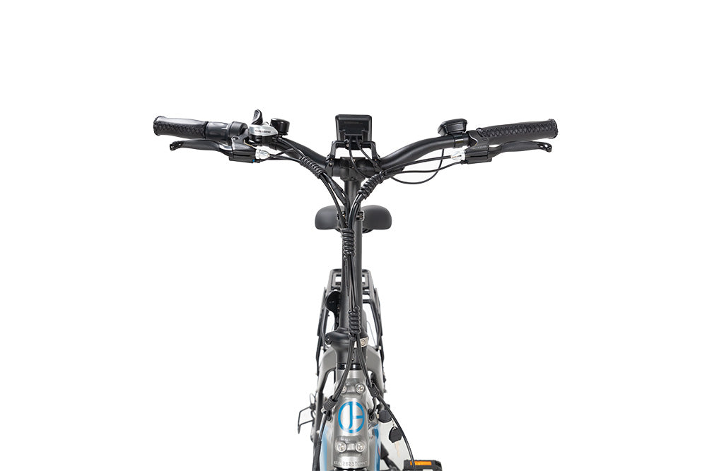 Evvolt Kyst grå – styre med display og kontroll detalj