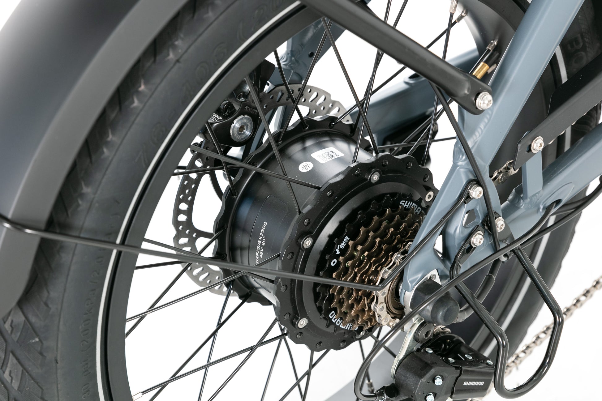 Evvolt Kyst stålblå – XOFO motor og Shimano gir detalj