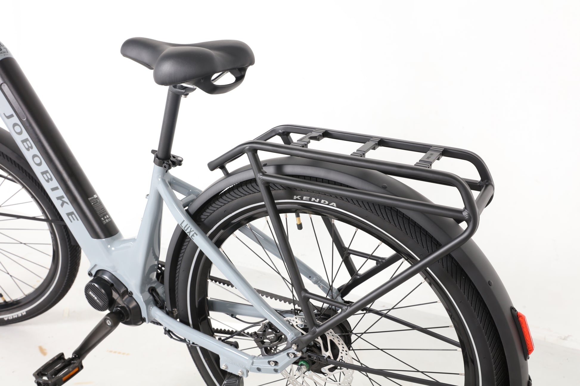 Evvolt Luxe MIK bagasjebærer detalj – sølvgrå