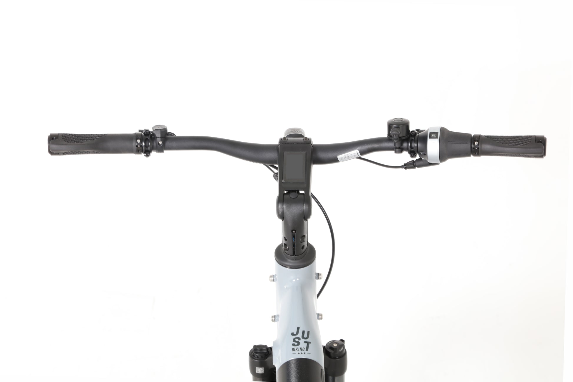 Evvolt Luxe styre med integrert display – sølvgrå