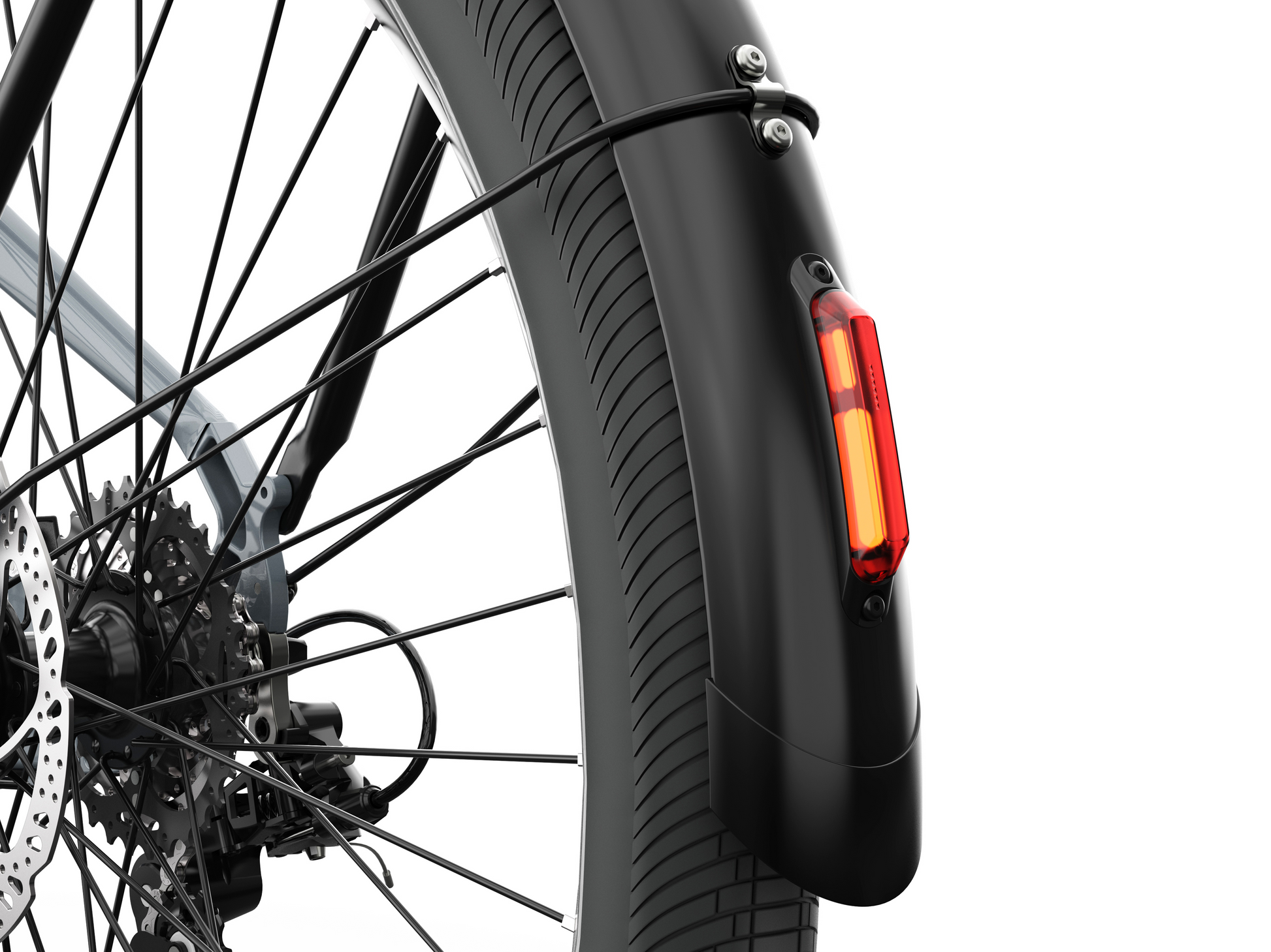 Evvolt Roam Pro integrert LED baklys på bakskjerm