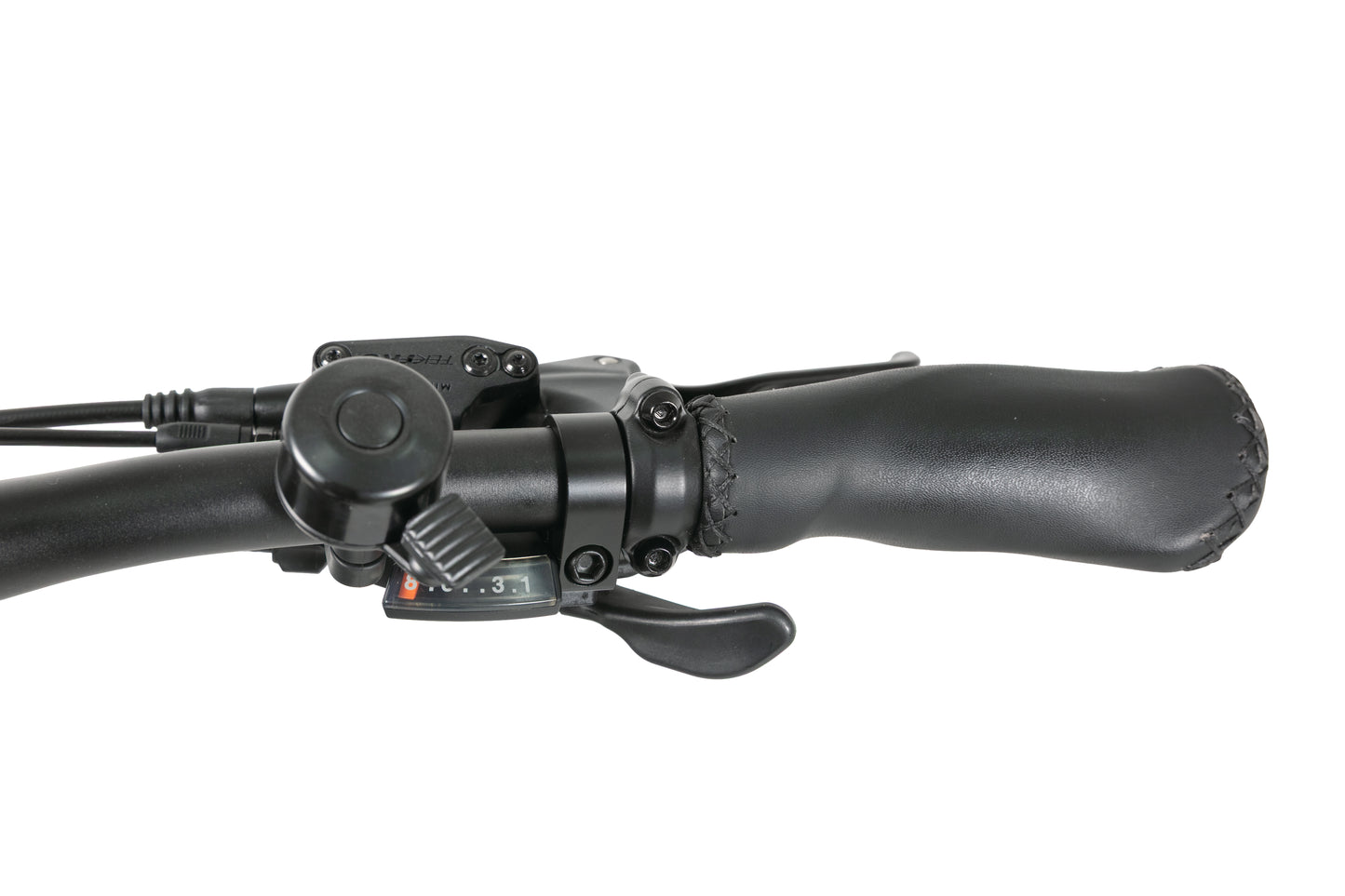 EVVOLT Topp Pro høyre styreende med gasshendel, Tektro hydraulisk bremsehendel og ergonomisk skinngrep
